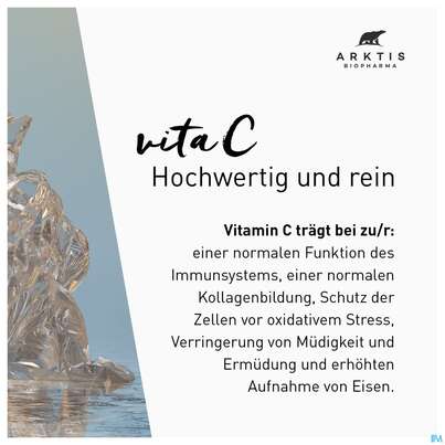 Sie sehen eine Packung Vitamin C Kapseln Arktis 90st, Produktbild: 04 Vitamin C Kapseln Arktis 90st, A-Nr.: 4750614 - 04