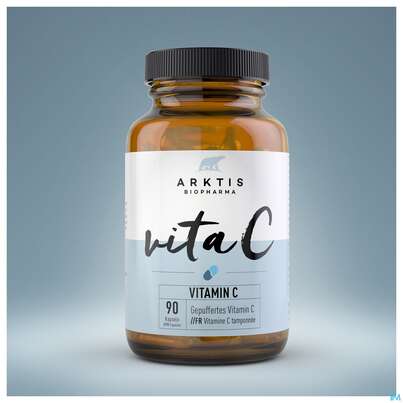 Sie sehen eine Packung Vitamin C Kapseln Arktis 90st, Produktbild: 07 Vitamin C Kapseln Arktis 90st, A-Nr.: 4750614 - 07