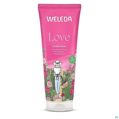 Sie sehen eine Packung Weleda Love Shower Cream Rose 200ml, Produktbild: 05 Weleda Love Shower Cream Rose 200ml, A-Nr.: 5911835 - 05