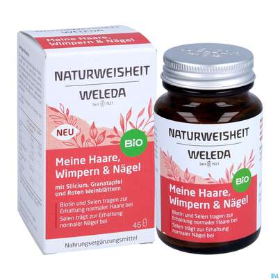 Sie sehen eine Packung Weleda Naturweisheit Haare Wimpern Naegel 46st, Produktbild: 07 Weleda Naturweisheit Haare Wimpern Naegel 46st, A-Nr.: 5436044 - 07