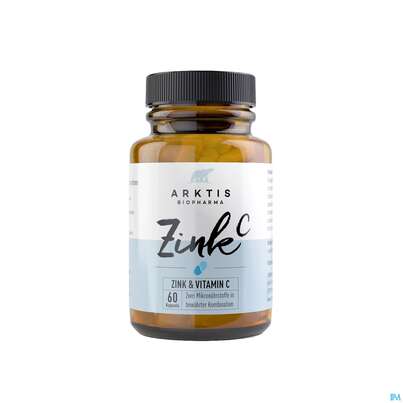 Sie sehen eine Packung Zink Kapseln +vitamin C Arktis 60st, Produktbild: 02 Zink Kapseln +vitamin C Arktis 60st, A-Nr.: 4750821 - 02