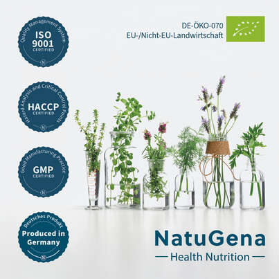 Sie sehen eine Packung NatuGena Bio-Oregano- & Schwarzkümmelöl, Produktbild: 05 NatuGena Bio-Oregano- & Schwarzkümmelöl, A-Nr.: 6139360 - 05