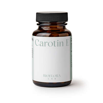 Sie sehen eine Packung Bioflora Lab Carotin E Kapseln 60 ST, Produktbild: 01 Bioflora Lab Carotin E Kapseln 60 ST, A-Nr.: 5888852 - 01