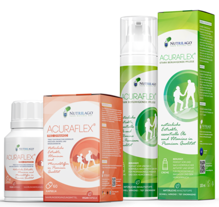 Sie sehen eine Packung ACURAFLEX® PRO DYNAMIC SET (KOMPLETT)– Kapseln + Creme, Produktbild: 01 ACURAFLEX® PRO DYNAMIC SET (KOMPLETT)– Kapseln + Creme, A-Nr.: 6130784 - 01
