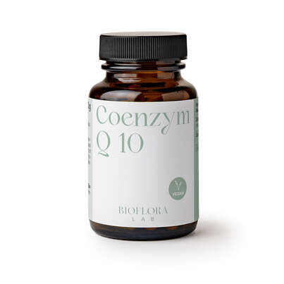 Sie sehen eine Packung Bioflora Lab Coenzym Q10 Kapseln 60 ST, Produktbild: 01 Bioflora Lab Coenzym Q10 Kapseln 60 ST, A-Nr.: 3735908 - 01