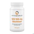 Sie sehen eine Packung Coenzym Q10 Kapseln 100mg Vegan Ubichinon Vita World 100st, Produktbild: 04 Coenzym Q10 Kapseln 100mg Vegan Ubichinon Vita World 100st, A-Nr.: 4836362 - 04