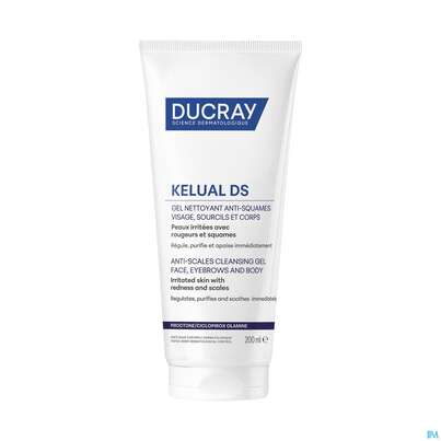 Sie sehen eine Packung Ducray Kelual Ds Reinigungsgel Neu 200ml, Produktbild: 09 Ducray Kelual Ds Reinigungsgel Neu 200ml, A-Nr.: 5862261 - 09