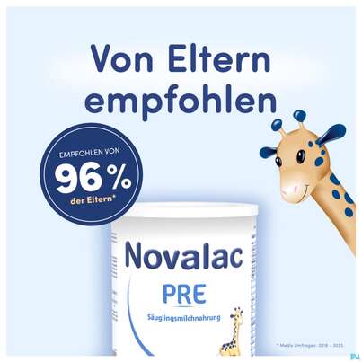 Sie sehen eine Packung Novalac Pre 400g, Produktbild: 07 Novalac Pre 400g, A-Nr.: 4162283 - 07