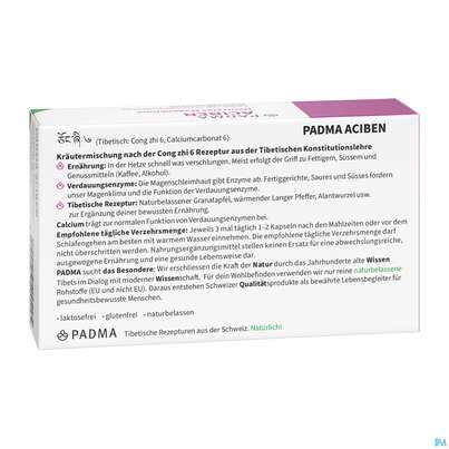 Padma Kapseln Aciben Magenbalance 60st, A-Nr.: 4730250 - 08