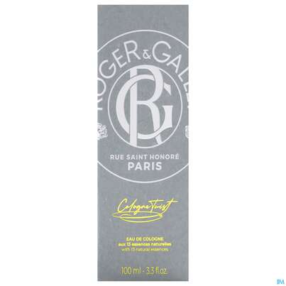 Sie sehen eine Packung Roger & Gallet Cologne Twist Eau De Cologne 100ml, Produktbild: 02 Roger & Gallet Cologne Twist Eau De Cologne 100ml, A-Nr.: 5931157 - 02