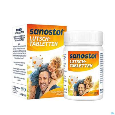 Sie sehen eine Packung Sanostol Lutschtabl -takeda 75st, Produktbild: 03 Sanostol Lutschtabl -takeda 75st, A-Nr.: 3945014 - 03