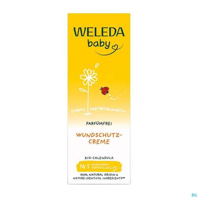 Sie sehen eine Packung Weleda Calendula Wundschutzcreme Parfuemfrei 75ml, Produktbild: 01 Weleda Calendula Wundschutzcreme Parfuemfrei 75ml, A-Nr.: 5887976 - 01