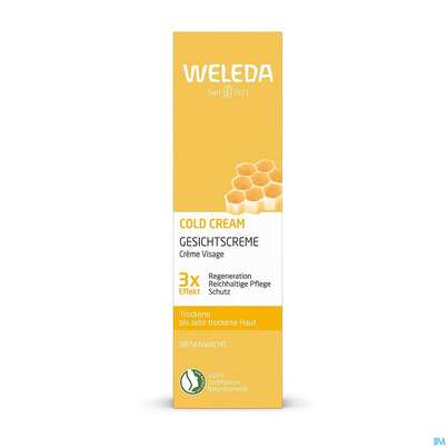 Sie sehen eine Packung Weleda Cold Cream Gesichtscreme 30ml, Produktbild: 03 Weleda Cold Cream Gesichtscreme 30ml, A-Nr.: 1605633 - 03
