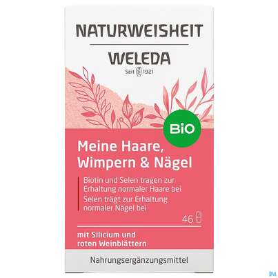Sie sehen eine Packung Weleda Naturweisheit Haare Wimpern Naegel 46st, Produktbild: 03 Weleda Naturweisheit Haare Wimpern Naegel 46st, A-Nr.: 5436044 - 03