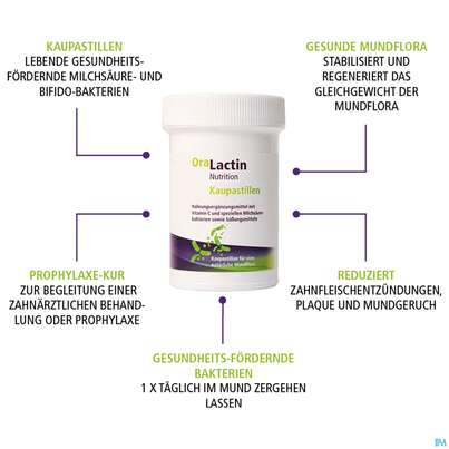 Oralactin Orales Probiotikum Kaupastillen +vitamin C 30g, A-Nr.: 5750409 - 11