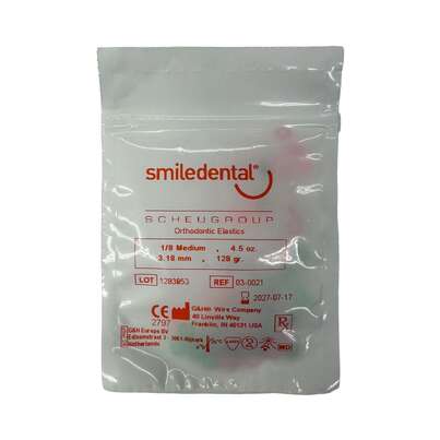Sie sehen eine Packung Spangengummis 1/8 medium bunt, Produktbild: 01 Spangengummis 1/8 medium bunt, A-Nr.: 6123873 - 01