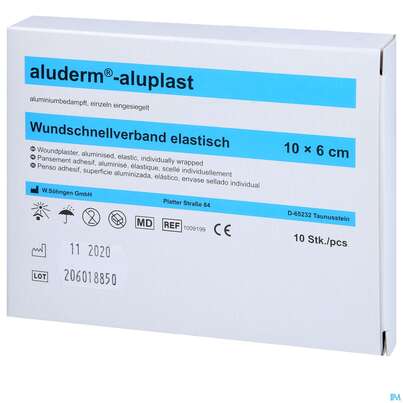 Aluderm/alupl El Wundpflaster 10x 6cm 10 Abschnitte 1pk, A-Nr.: 5650286 - 03