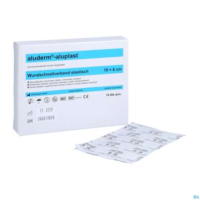 Aluderm/alupl El Wundpflaster 10x 6cm 10 Abschnitte 1pk, A-Nr.: 5650286 - 07