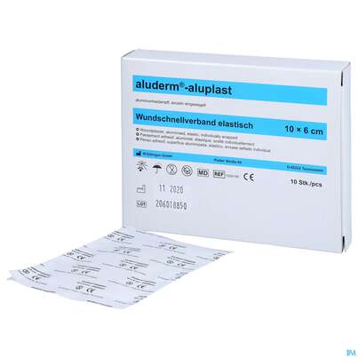 Aluderm/alupl El Wundpflaster 10x 6cm 10 Abschnitte 1pk, A-Nr.: 5650286 - 09