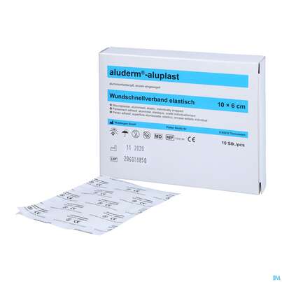 Aluderm/alupl El Wundpflaster 10x 6cm 10 Abschnitte 1pk, A-Nr.: 5650286 - 10