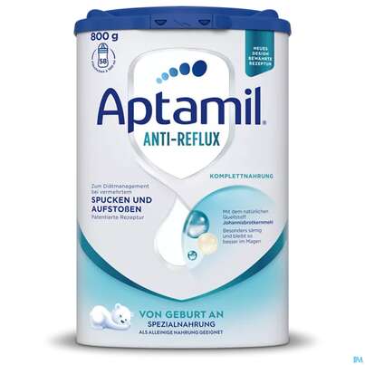Sie sehen eine Packung Aptamil Milch-fertignahrung Anti-reflux Spezialnahrung 800g, Produktbild: 02 Aptamil Milch-fertignahrung Anti-reflux Spezialnahrung 800g, A-Nr.: 4882209 - 02