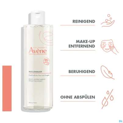 Sie sehen eine Packung Avene Basislinie Mizellenwasser 100ml, Produktbild: 14 Avene Basislinie Mizellenwasser 100ml, A-Nr.: 5939704 - 14