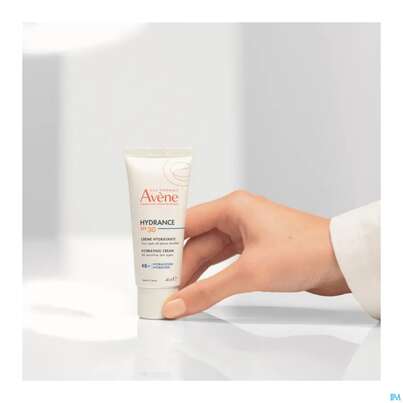 Sie sehen eine Packung Avene Hydrance Feuchtigkeitscreme Spf30 40ml, Produktbild: 12 Avene Hydrance Feuchtigkeitscreme Spf30 40ml, A-Nr.: 5961402 - 12