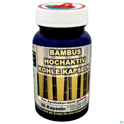 Bambus Hochaktiv Kohle Kapseln 100% Bambus Kohlepulver Aktiviert 50st, A-Nr.: 5066251 - 03