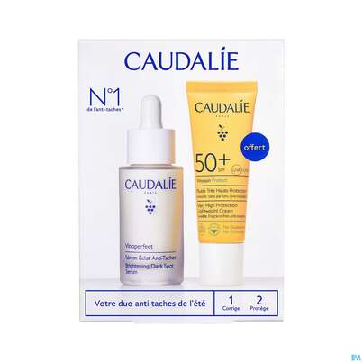 Sie sehen eine Packung Caudalie Vp Serum +sonne Set 50ml, Produktbild: 01 Caudalie Vp Serum +sonne Set 50ml, A-Nr.: 5930790 - 01
