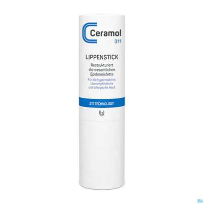 Sie sehen eine Packung Ceramol Lippenstick 4,5g, Produktbild: 01 Ceramol Lippenstick 4,5g, A-Nr.: 5867962 - 01