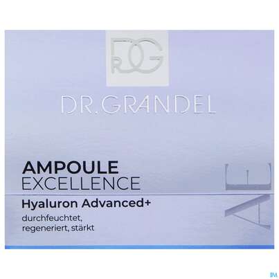 Sie sehen eine Packung Dr.grandel Ampoule Excellence Hyaluron Advanced+ 5x3ml 41591 15ml, Produktbild: 02 Dr.grandel Ampoule Excellence Hyaluron Advanced+ 5x3ml 41591 15ml, A-Nr.: 5895562 - 02