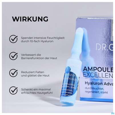 Sie sehen eine Packung Dr.grandel Ampoule Excellence Hyaluron Advanced+ 5x3ml 41591 15ml, Produktbild: 12 Dr.grandel Ampoule Excellence Hyaluron Advanced+ 5x3ml 41591 15ml, A-Nr.: 5895562 - 12