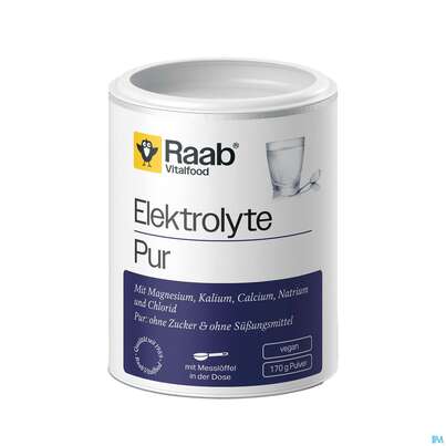 Sie sehen eine Packung Elektrolyte Pur Pulver Raab 170g, Produktbild: 01 Elektrolyte Pur Pulver Raab 170g, A-Nr.: 5870616 - 01
