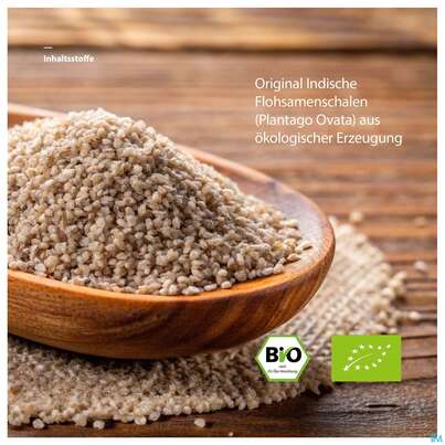 Sie sehen eine Packung Flohsamenschalen Bio Indisch Bekunis Nr 63 500g, Produktbild: 06 Flohsamenschalen Bio Indisch Bekunis Nr 63 500g, A-Nr.: 5609094 - 06