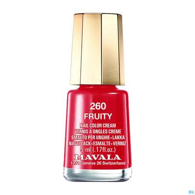 Sie sehen eine Packung Mavala Nagellacke 260 Pulp Colors Fruity 5ml, Produktbild: 02 Mavala Nagellacke 260 Pulp Colors Fruity 5ml, A-Nr.: 3652950 - 02