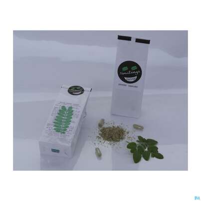 Sie sehen eine Packung Moringa Powder Capsules 60 Stk., Produktbild: 03 Moringa Powder Capsules 60 Stk., A-Nr.: 4583412 - 03