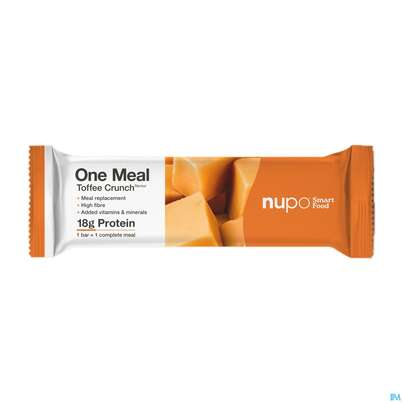 Sie sehen eine Packung Nupo Riegel Fuer 1 Mahlzeit One Meal Bar Toffee 97767 60g, Produktbild: 02 Nupo Riegel Fuer 1 Mahlzeit One Meal Bar Toffee 97767 60g, A-Nr.: 5296666 - 02
