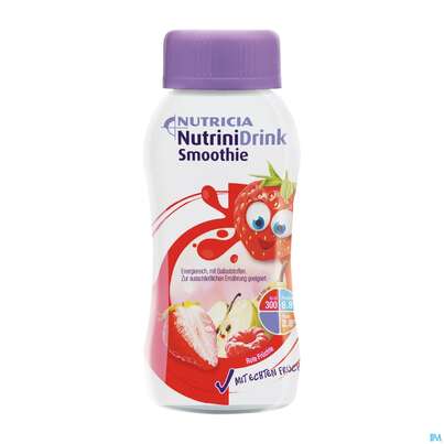 Sie sehen eine Packung Nutrini/smoothie Drink 200ml Rote Fruechte 24st, Produktbild: 02 Nutrini/smoothie Drink 200ml Rote Fruechte 24st, A-Nr.: 4000103 - 02