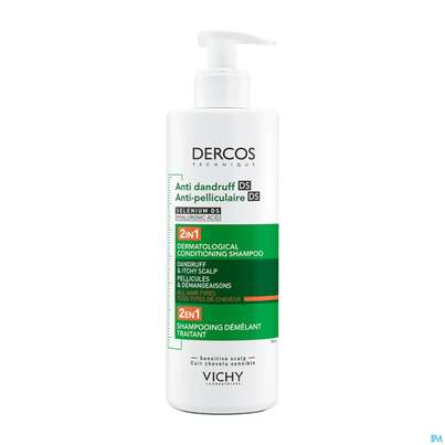 Sie sehen eine Packung Shampoon Vichy/dercos 2in1 Shampoon +conditioner 390ml, Produktbild: 07 Shampoon Vichy/dercos 2in1 Shampoon +conditioner 390ml, A-Nr.: 5847876 - 07