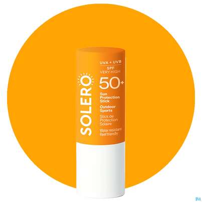 Sie sehen eine Packung Sonnenprodukte Solero Stick Outdoor Sports Spf50+ 12g, Produktbild: 03 Sonnenprodukte Solero Stick Outdoor Sports Spf50+ 12g, A-Nr.: 5917393 - 03