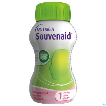 Souvenaid 125ml Vitalflasche Erdbeere 4st, A-Nr.: 4133583 - 01