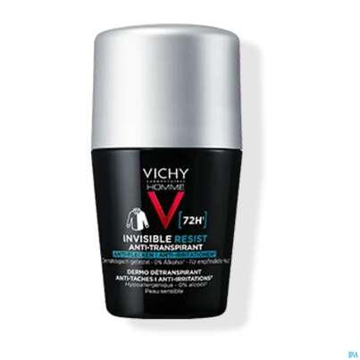 Sie sehen eine Packung Vichy Homme Deo/roll-on/72h Anti-flecken Dp 100ml, Produktbild: 01 Vichy Homme Deo/roll-on/72h Anti-flecken Dp 100ml, A-Nr.: 5893801 - 01