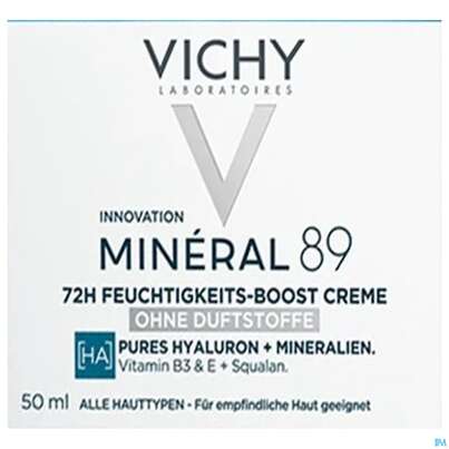 Sie sehen eine Packung Vichy Mineral 89 Creme Ohne Duftstoffe Reichhaltig Doppe 100ml, Produktbild: 01 Vichy Mineral 89 Creme Ohne Duftstoffe Reichhaltig Doppe 100ml, A-Nr.: 5890062 - 01
