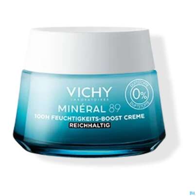 Sie sehen eine Packung Vichy Mineral 89 Creme Ohne Duftstoffe Reichhaltig Doppe 100ml, Produktbild: 04 Vichy Mineral 89 Creme Ohne Duftstoffe Reichhaltig Doppe 100ml, A-Nr.: 5890062 - 04