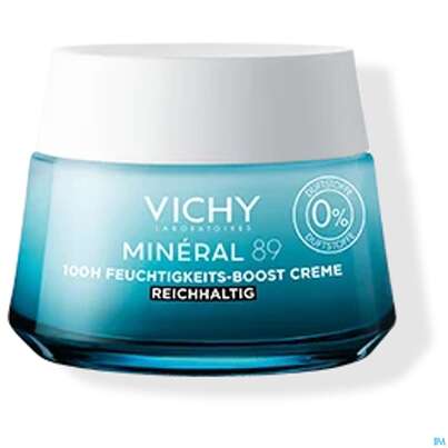 Sie sehen eine Packung Vichy Mineral 89 Creme Ohne Duftstoffe Reichhaltig Doppe 100ml, Produktbild: 05 Vichy Mineral 89 Creme Ohne Duftstoffe Reichhaltig Doppe 100ml, A-Nr.: 5890062 - 05
