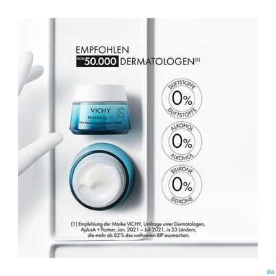 Sie sehen eine Packung Vichy Mineral 89 Creme Ohne Duftstoffe Reichhaltig Doppe 100ml, Produktbild: 08 Vichy Mineral 89 Creme Ohne Duftstoffe Reichhaltig Doppe 100ml, A-Nr.: 5890062 - 08