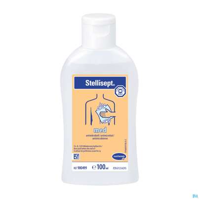 Sie sehen eine Packung Waschlotion Stellisept Med E1 97 100ml, Produktbild: 02 Waschlotion Stellisept Med E1 97 100ml, A-Nr.: 5582834 - 02
