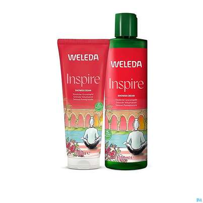 Sie sehen eine Packung Weleda Inspire Shower Cream Granatapfel 400ml, Produktbild: 09 Weleda Inspire Shower Cream Granatapfel 400ml, A-Nr.: 5909471 - 09