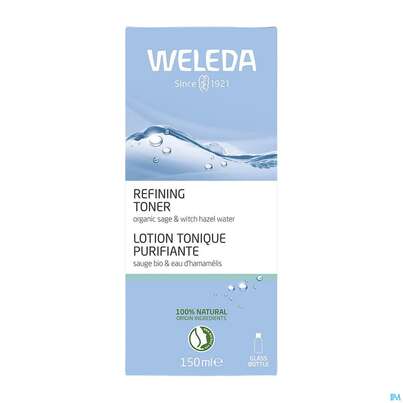 Sie sehen eine Packung Weleda Refining Hydra Toner 150ml, Produktbild: 01 Weleda Refining Hydra Toner 150ml, A-Nr.: 5902492 - 01