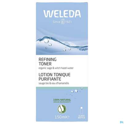 Sie sehen eine Packung Weleda Refining Hydra Toner 150ml, Produktbild: 02 Weleda Refining Hydra Toner 150ml, A-Nr.: 5902492 - 02